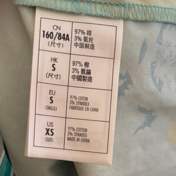 Disneyland Exclusive Ltd Ed Icons Border Print Halter Fit & Flare Dress XS Blue - Picture 5 of 7